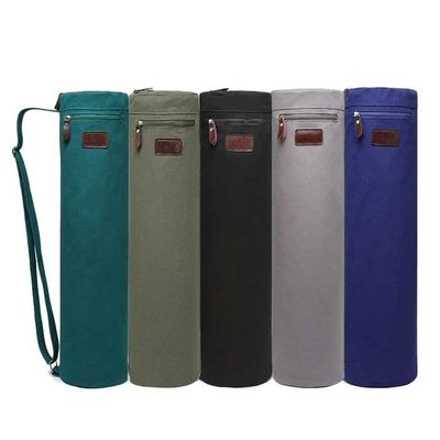 70×14cmの綿のキャンバスのジッパーの方法ヨガのマット袋の規則的な色
