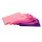 ピンク色は乳液の伸張のレジスタンス・エクササイズ バンドにとの運ぶ袋を運動させる